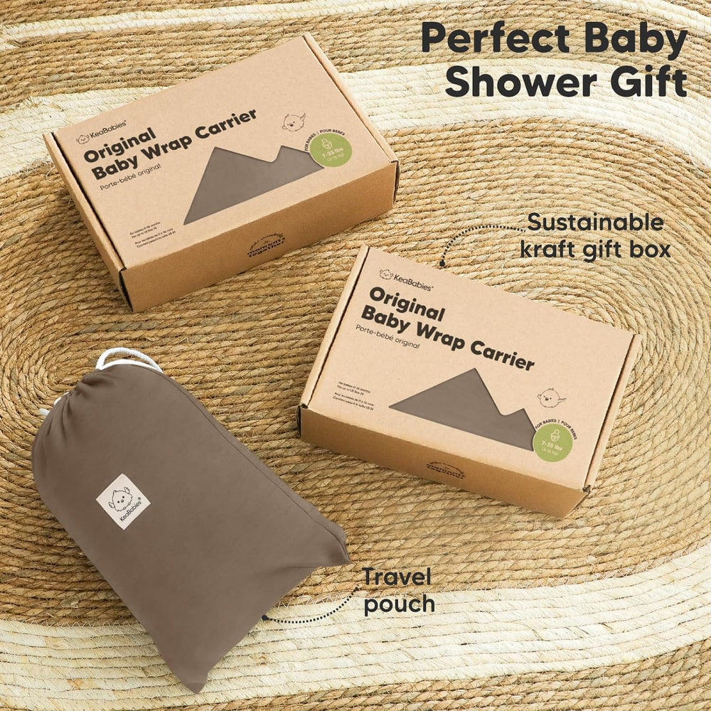 KeaBabies lightweight, breathable wrap travels well for daily adventures.