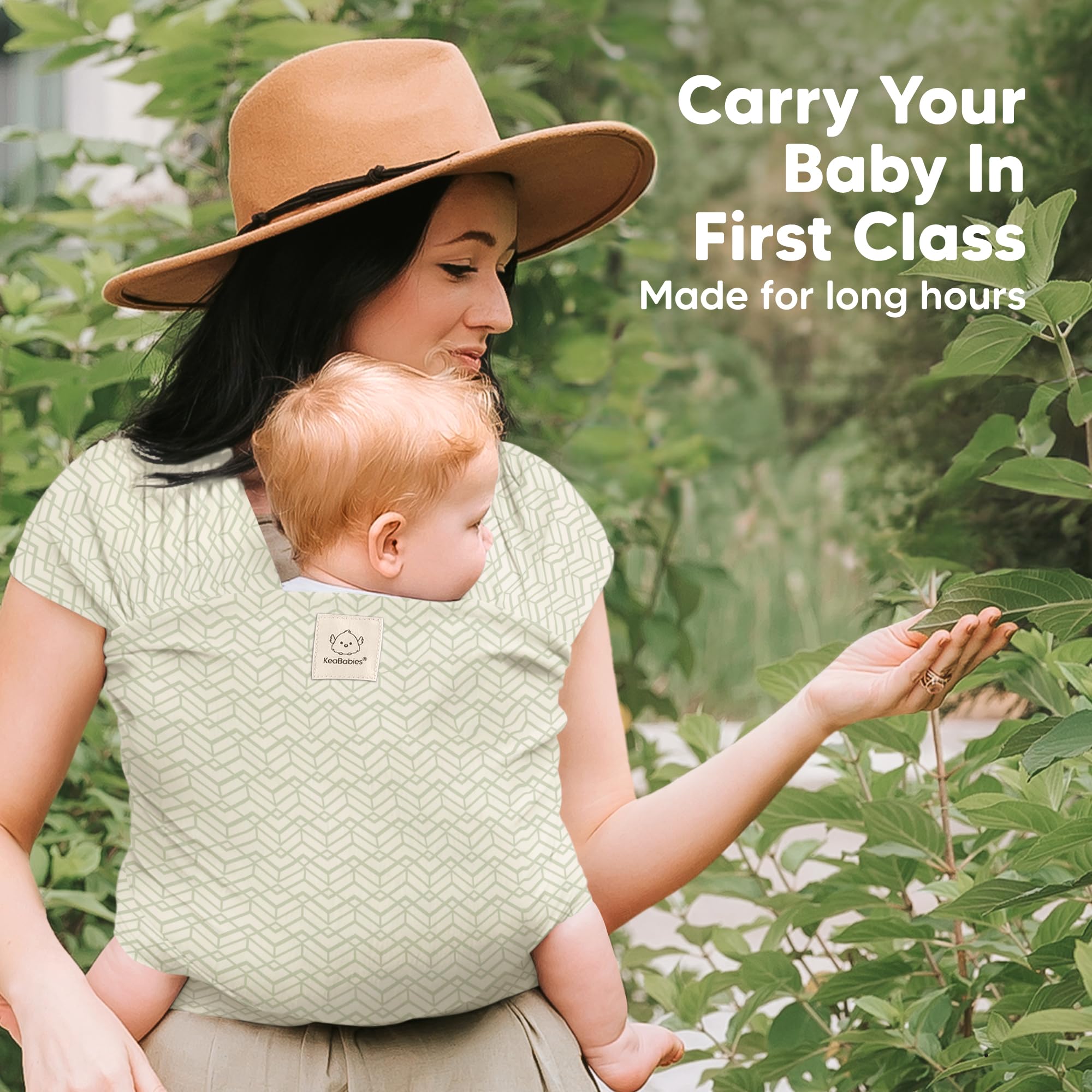 KeaBabies wrap carrier one-size-fits-all for both parents