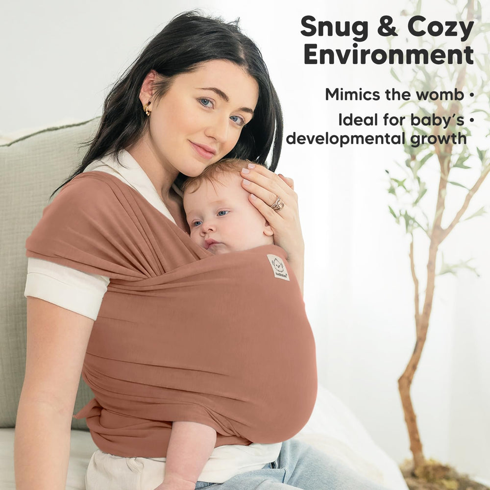 KeaBabies terracotta wrap on the go enables hands-free bonding