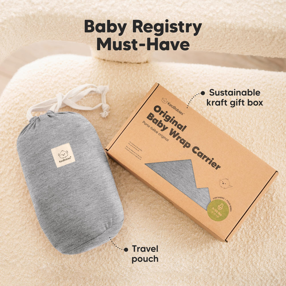 KeaBabies wrap is lightweight and portable for travel.