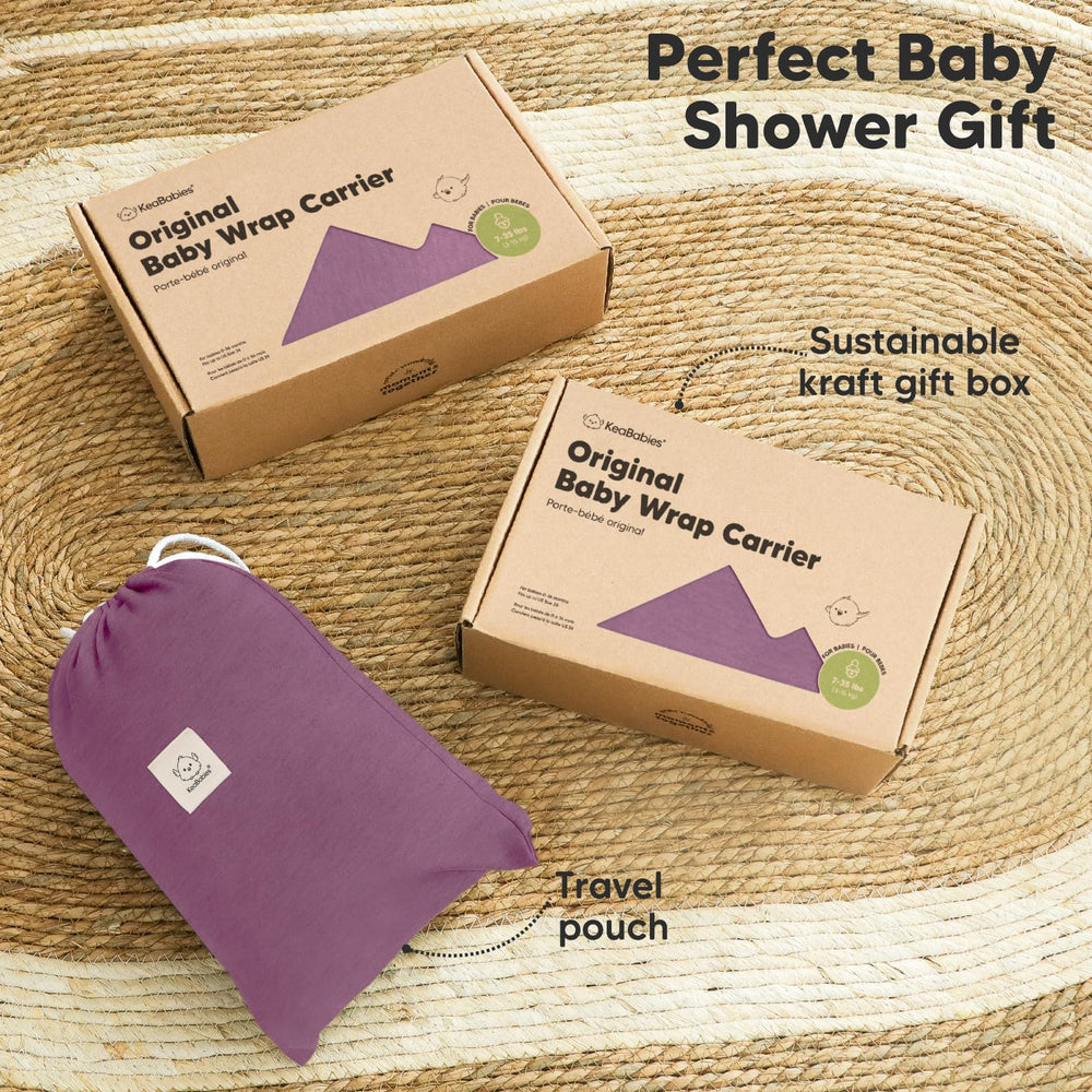 KeaBabies wrap is lightweight and highly portable for outings.