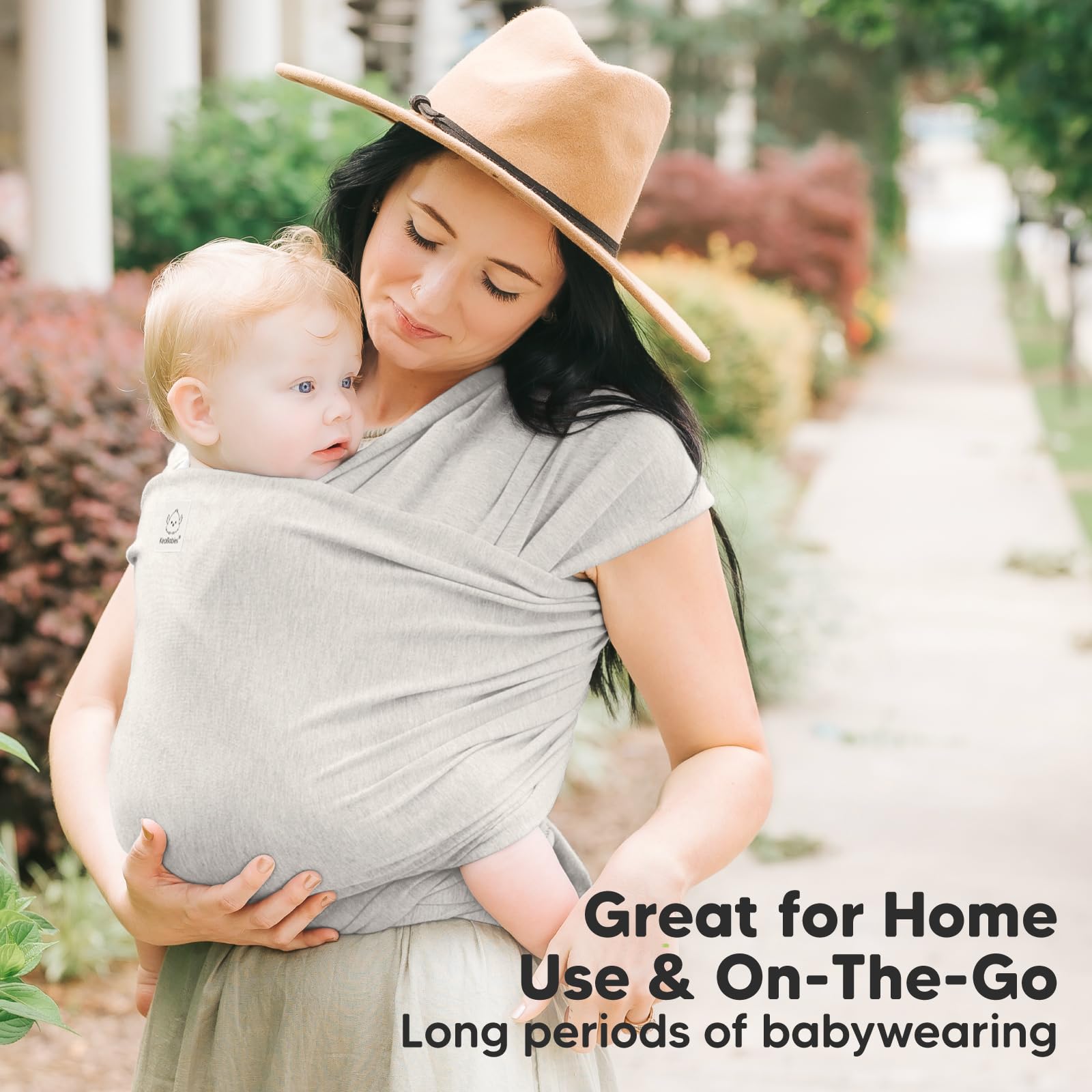 Nursing with KeaBabies wrap offers discreet, convenient feeding on the go.