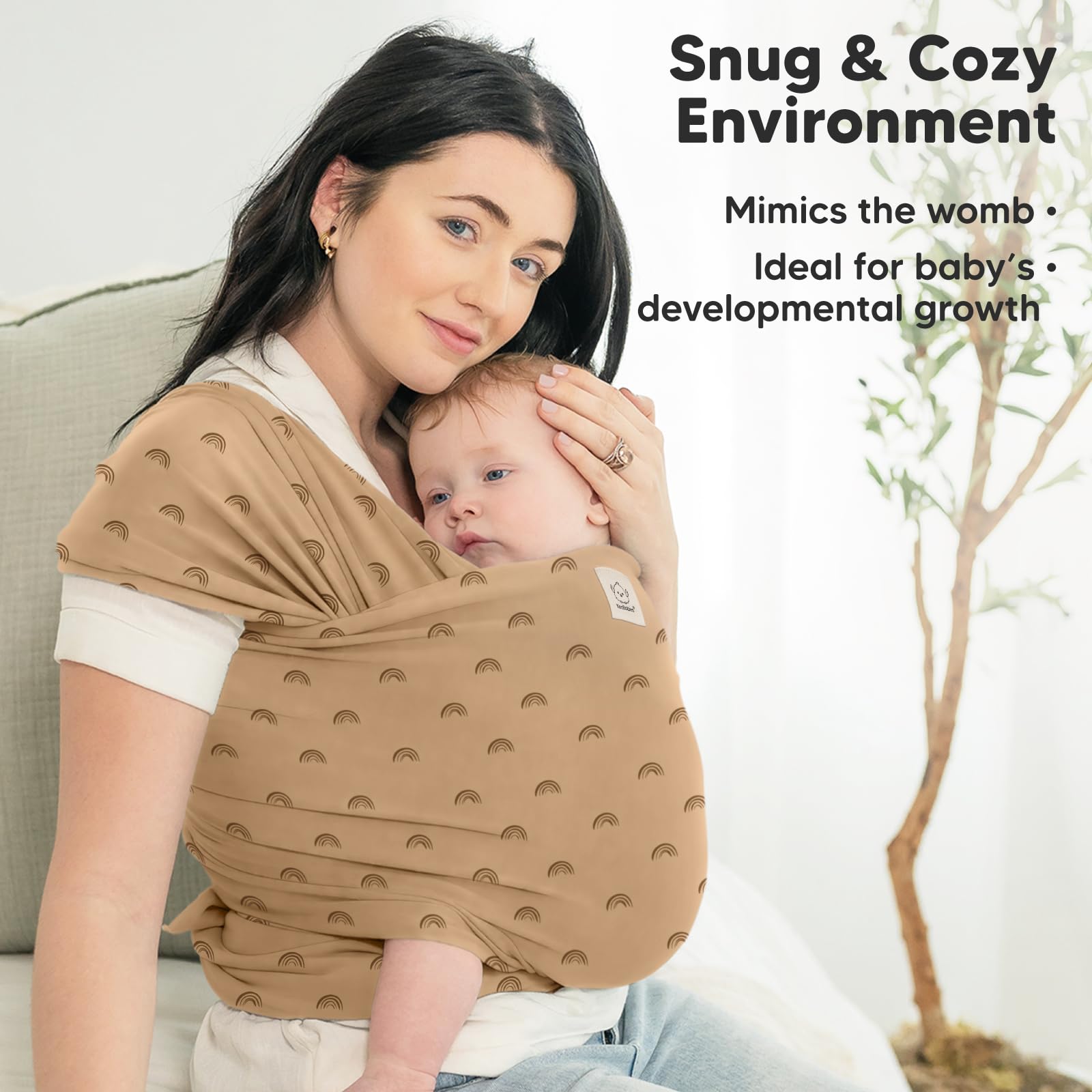 KeaBabies Rainbow pregnancy-support preview shows adaptable wrap for late-pregnancy use