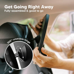 KeaBabies safety-certified mirror offers shatterproof construction for busy drives