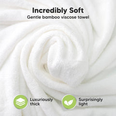 KeaBabies bamboo viscose towel high absorbency for quick drying.
