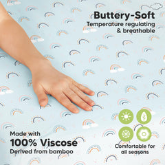 Keababies bamboo viscose breathable fabric surface for comfort