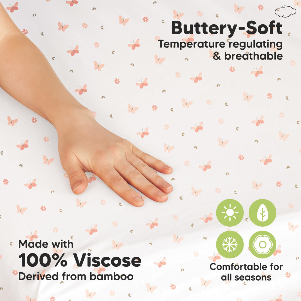 KeaBabies bamboo-viscose-fabric: breathable comfort for all seasons.