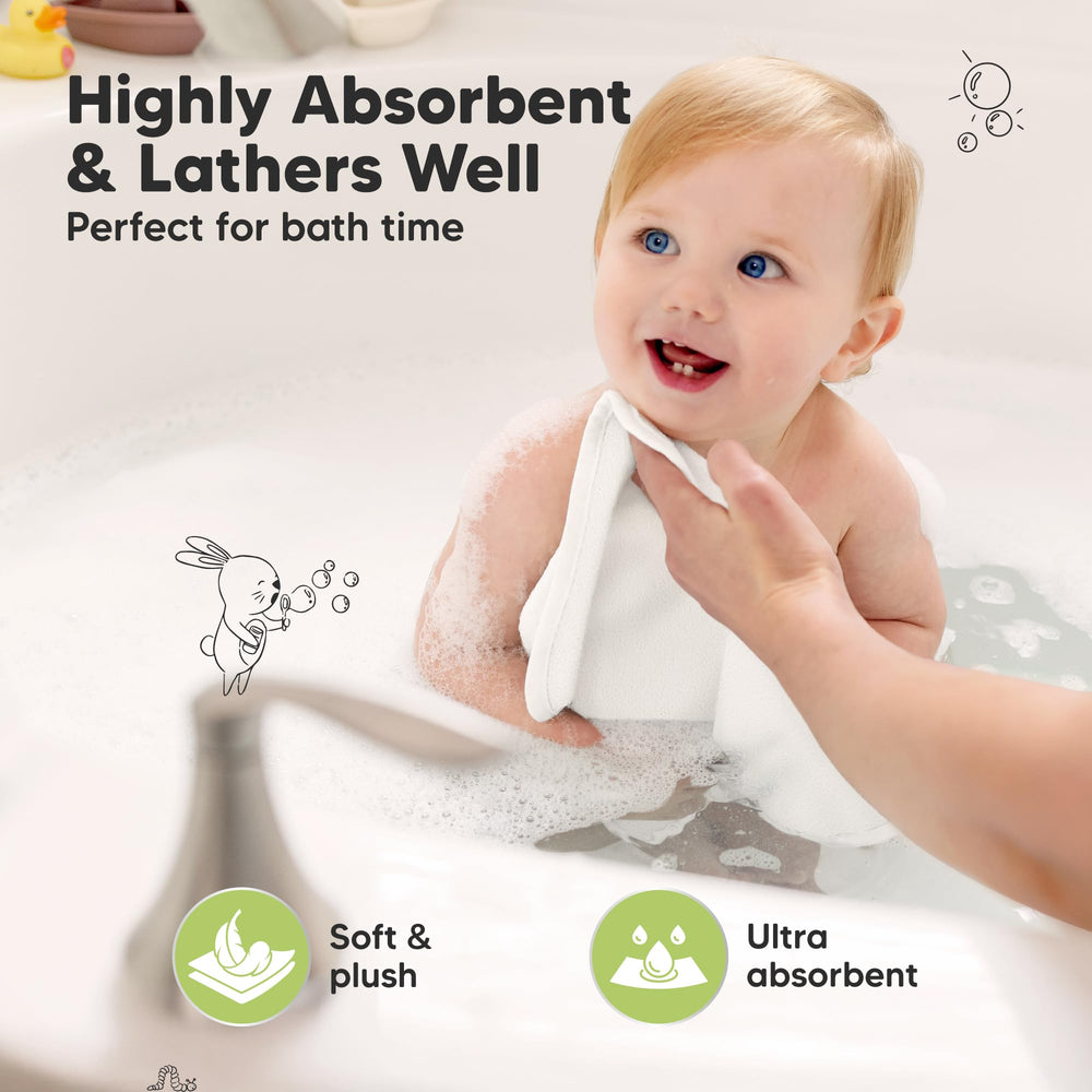 KeaBabies bamboo viscose fiber close-up highlights natural, silky softness.