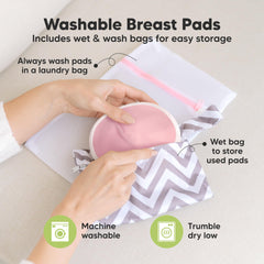 KeaBabies bamboo viscose nursing pads offer soft breathable daily wear