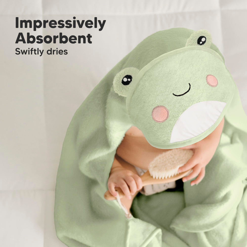 KeaBabies bath towel is machine washable and dryer-friendly for easy care