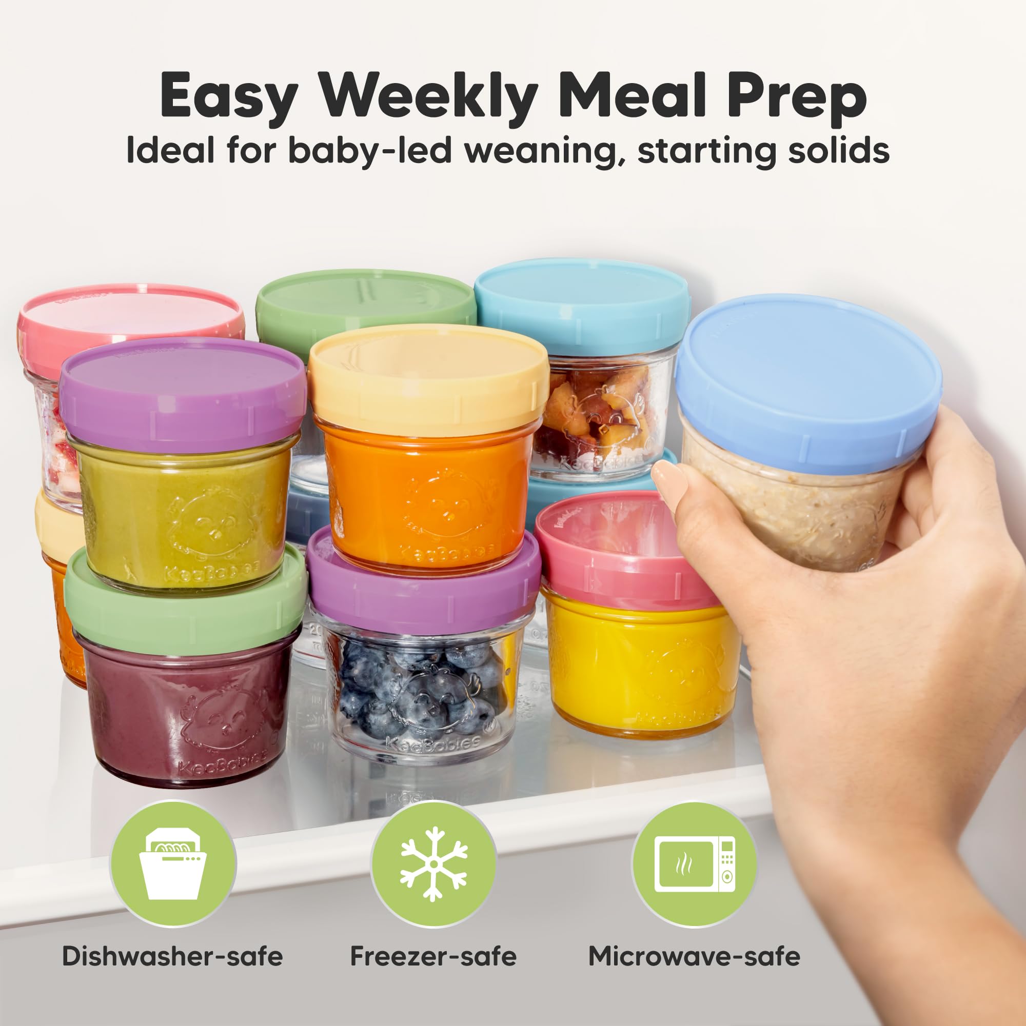 Dishwasher-safe design simplifies cleaning after feeding time.