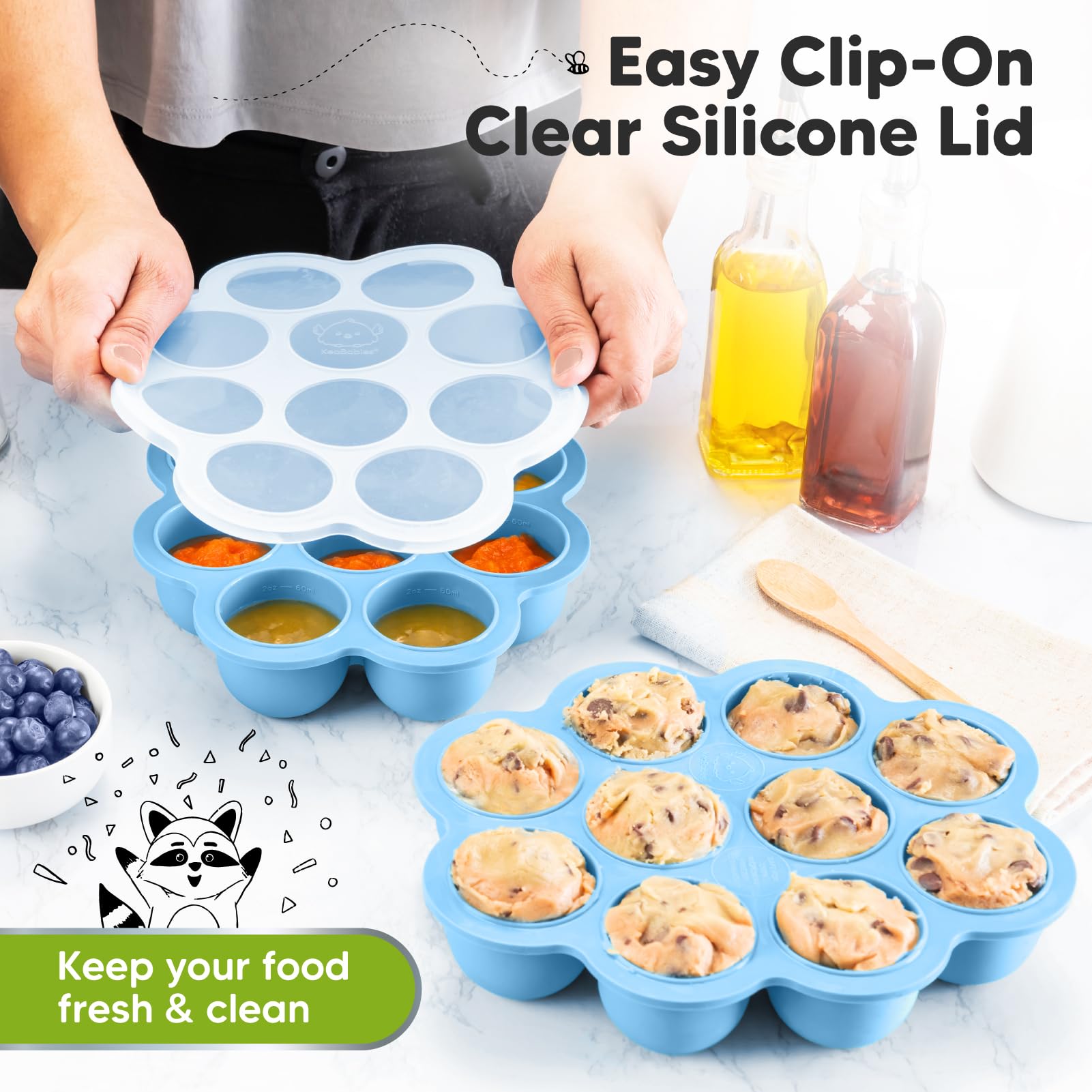 KeaBabies breast milk freezer tray for preserving portions safely.