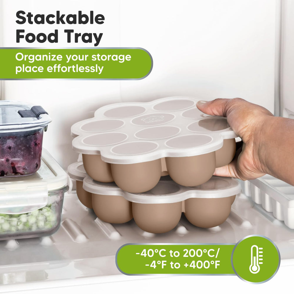 KeaBabies breast milk freezer tray for compact, organized milk storage