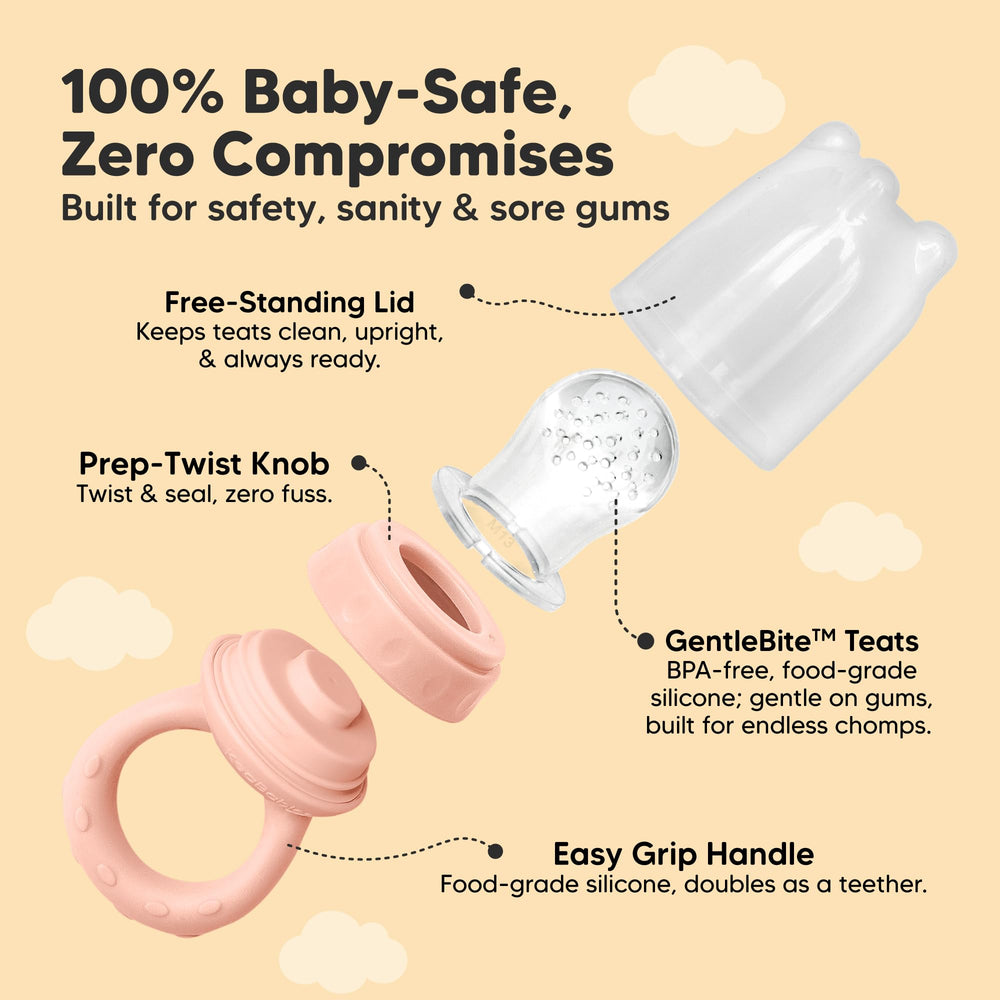 KeaBabies breastmilk popsicle mold teething option soothing gums.