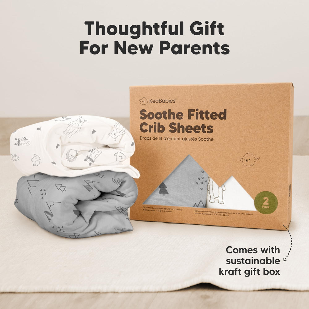 KeaBabies breathable jersey cotton keeps baby comfortable during naps