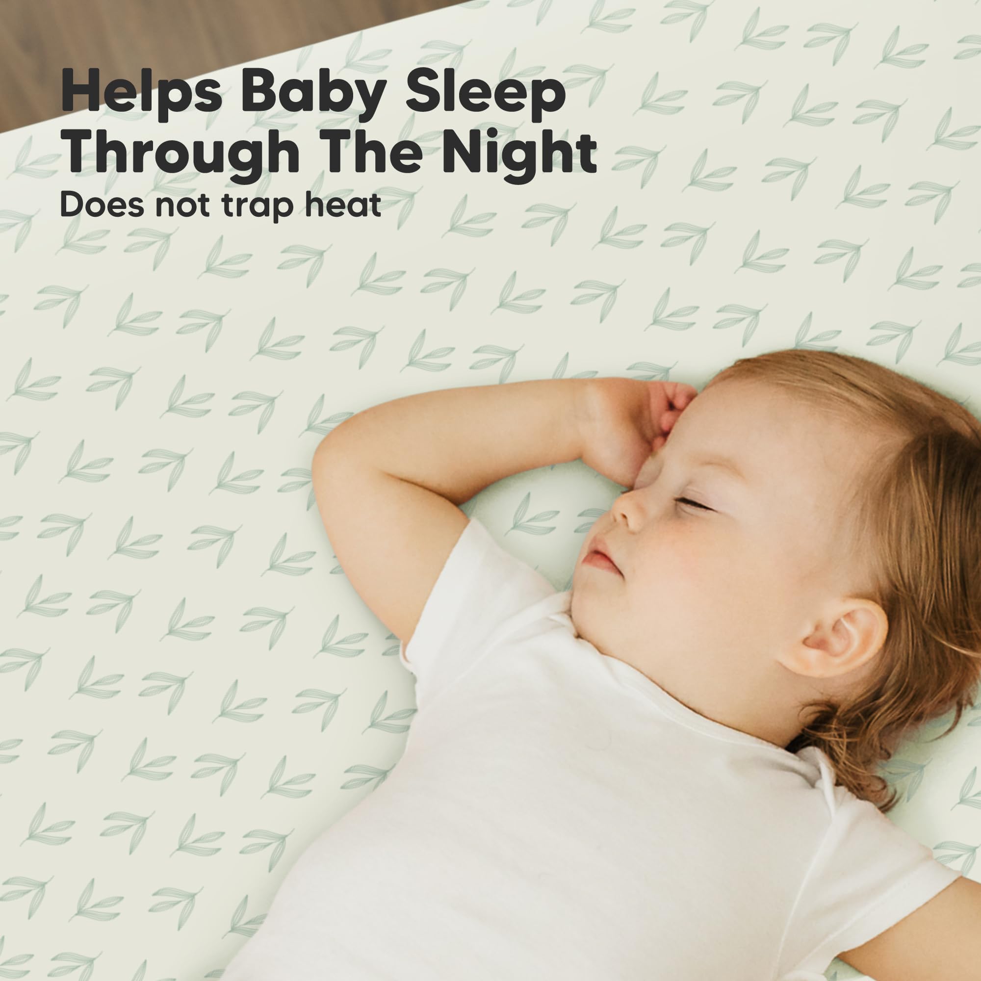 KeaBabies breathable jersey-knit fabric keeps baby comfortable