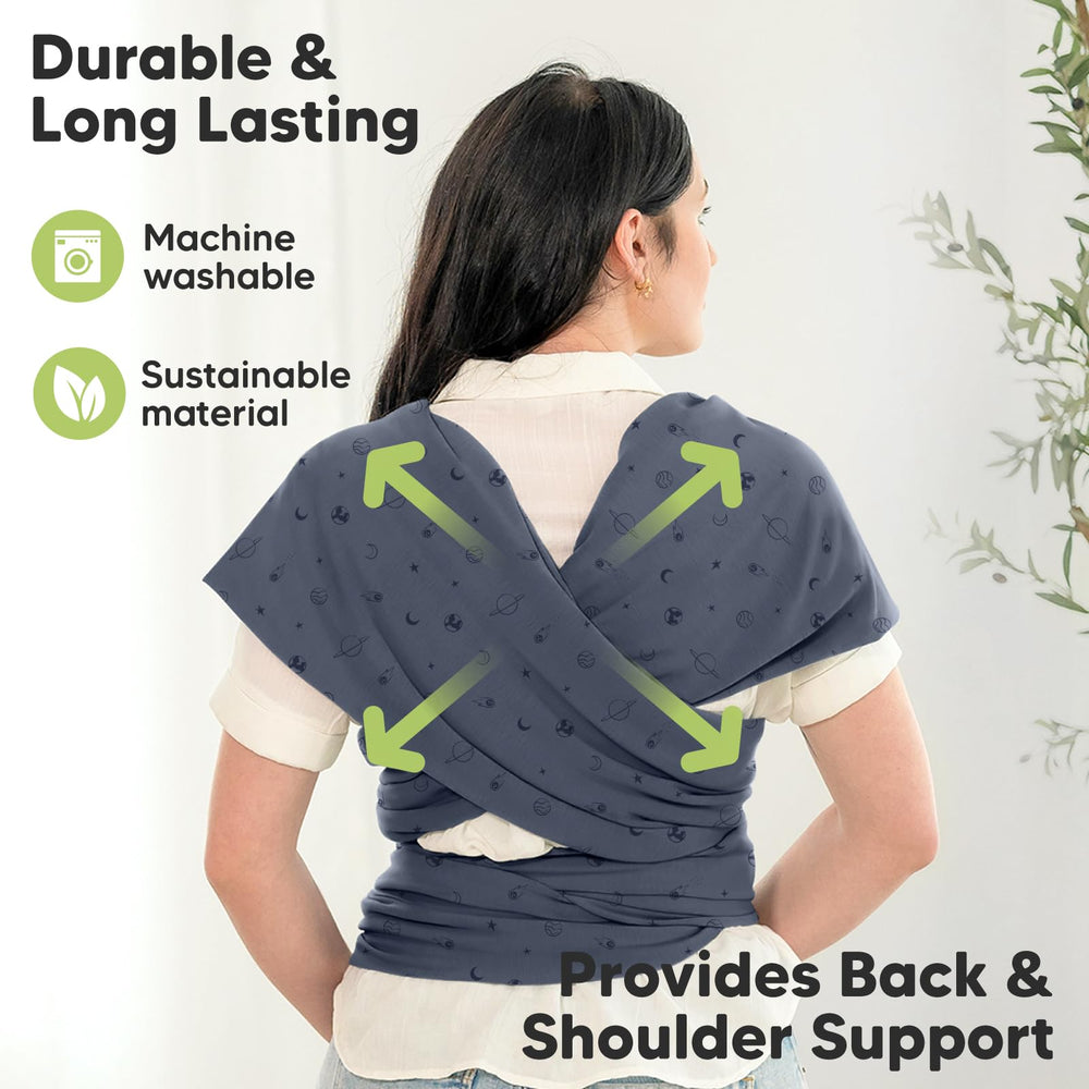 KeaBabies Breathable fabric keeps baby cool during outings.