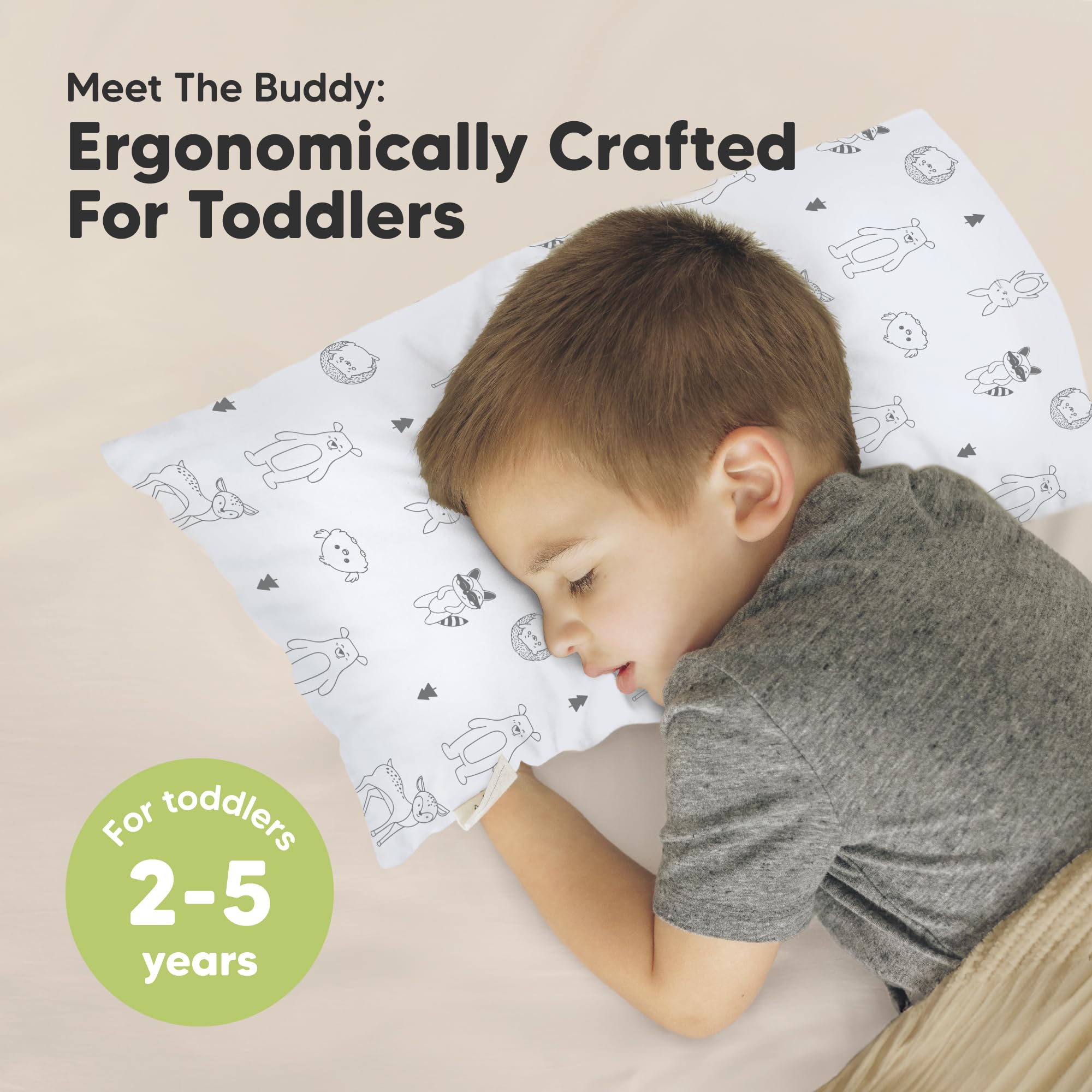KeaBabies buddy pillowcase soft texture for gentle sleeping