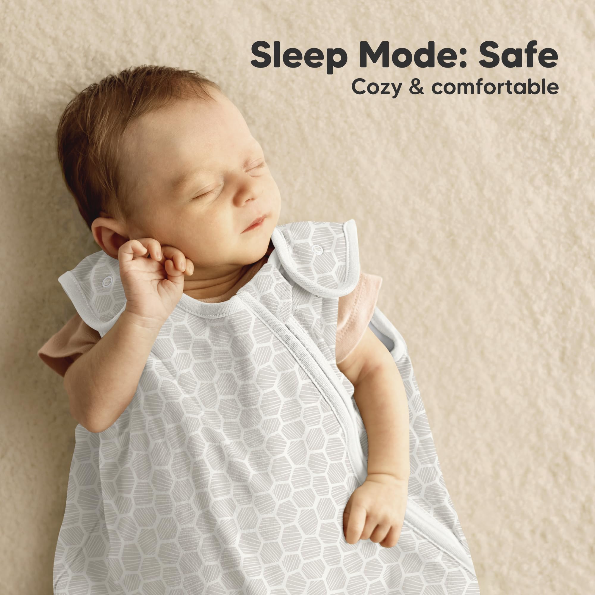 KeaBabies Bumble Bear sleep sack is washable and durable for daily use