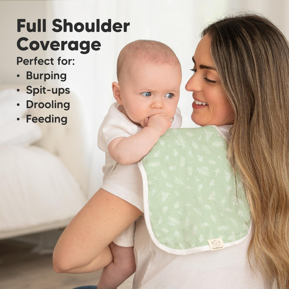 KeaBabies burp cloth soft organic cotton surface feels gentle on skin