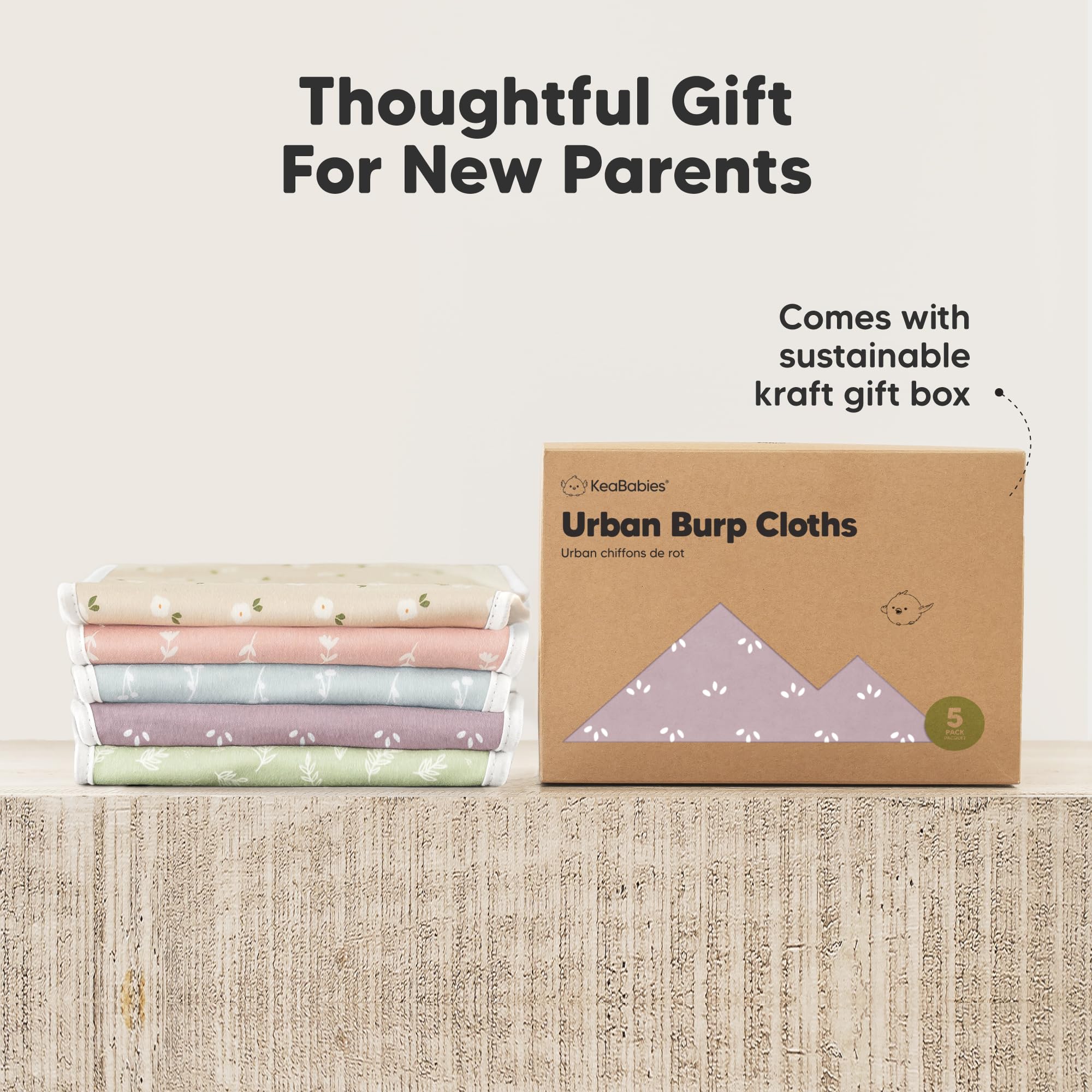 KeaBabies baby-use scenario with cloth ready for messes