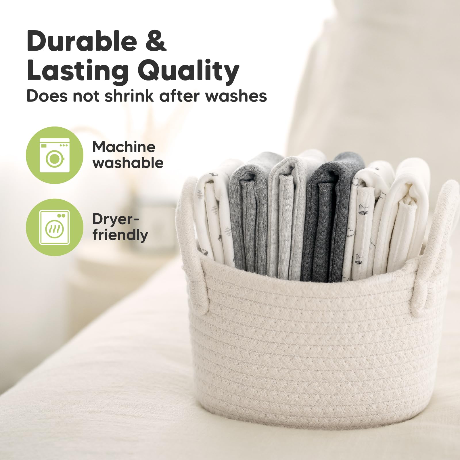 KeaBabies organic cotton burp cloths durable and machine washable