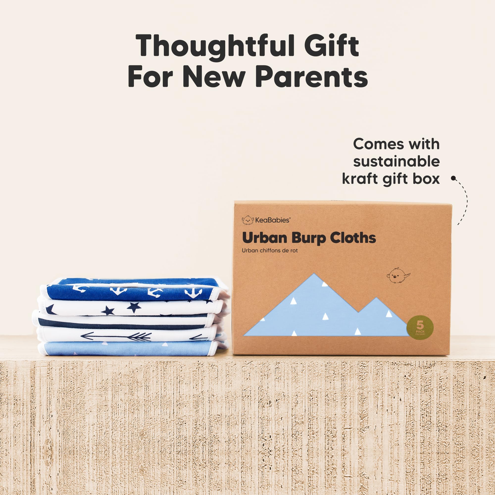 KeaBabies easy-care fabric stays soft after washing.