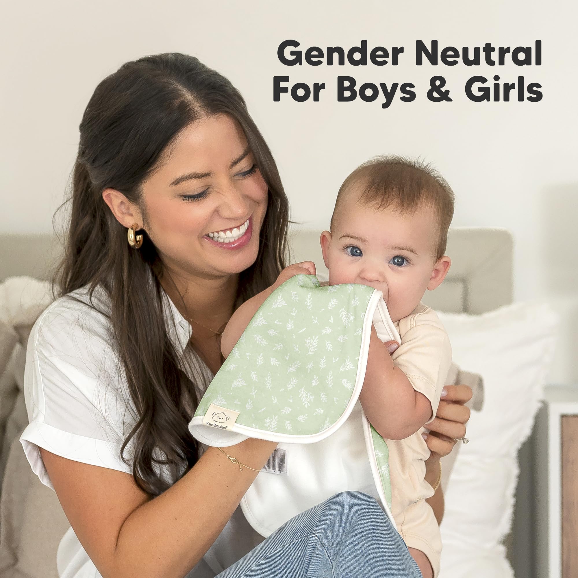 KeaBabies burp cloths survive washing and stay soft after cleans