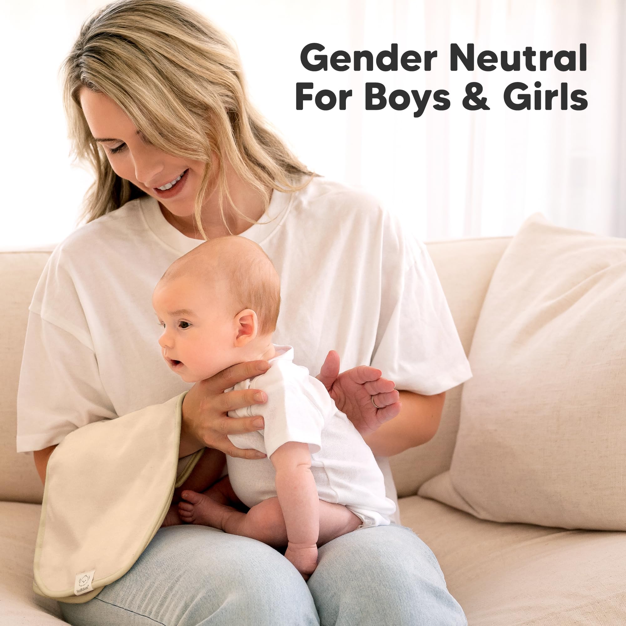 KeaBabies burp cloths are easy to care for with machine wash.
