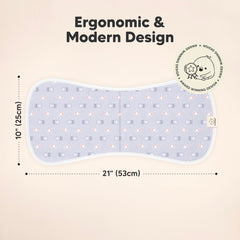 KeaBabies burp cloths with figure-eight coverage prevent slipping during feeds.