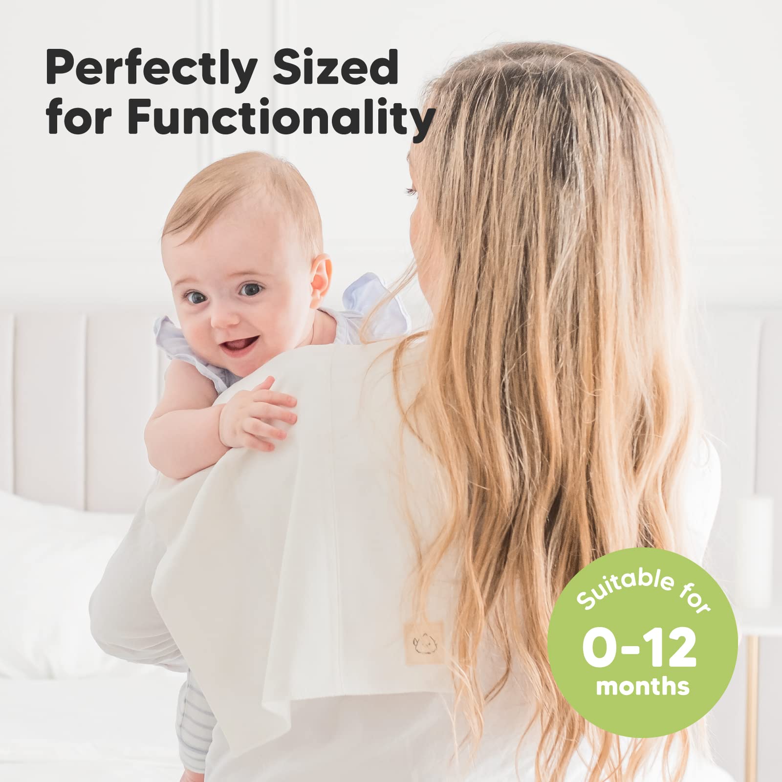 KeaBabies burp cloths are machine washable and durable for daily use.