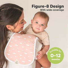 KeaBabies burp cloths are soft and plush, gentle on sensitive baby skin.