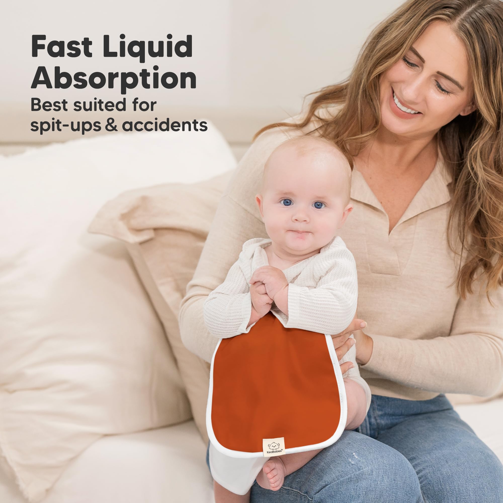 KeaBabies ultra-soft plush texture suits delicate newborn skin.