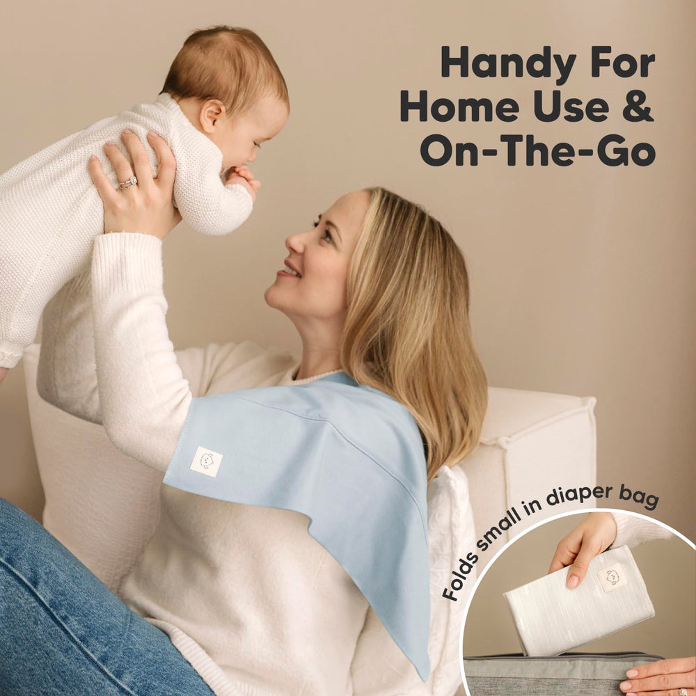 KeaBabies versatile cloths double as washcloths or changing mat covers.