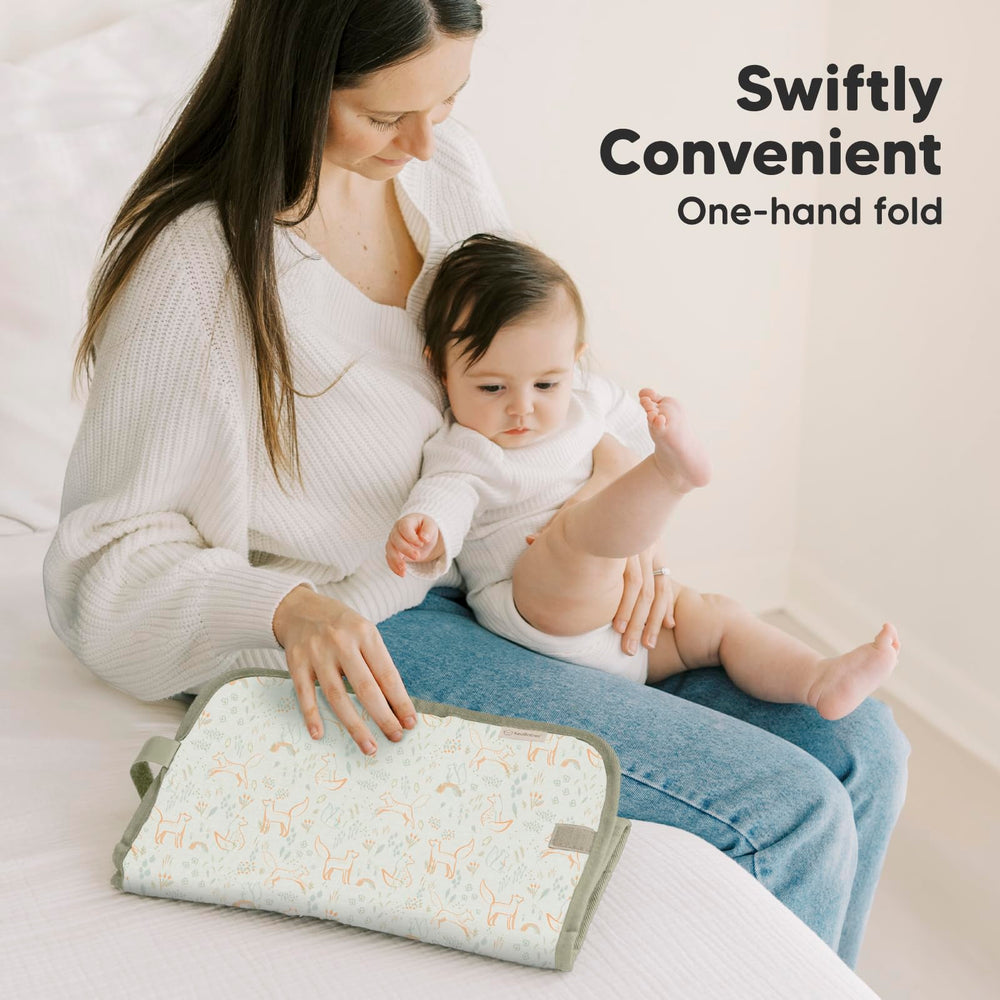 KeaBabies portable changing pad travel-ready for diaper bags.