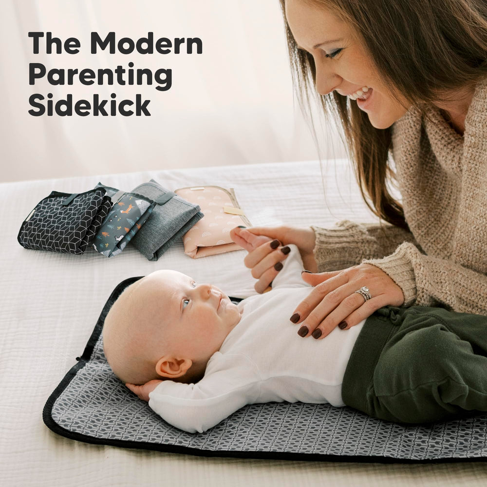 KeaBabies changing pad in use during travel or outings.