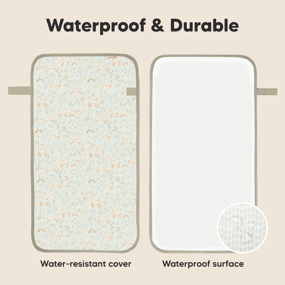 KeaBabies changing pad soft cushion padding adds baby comfort.