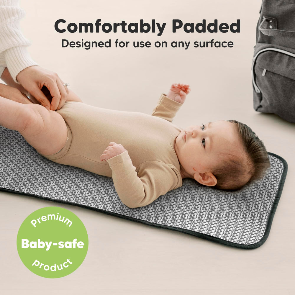 KeaBabies changing pad stitching and construction for lasting use.