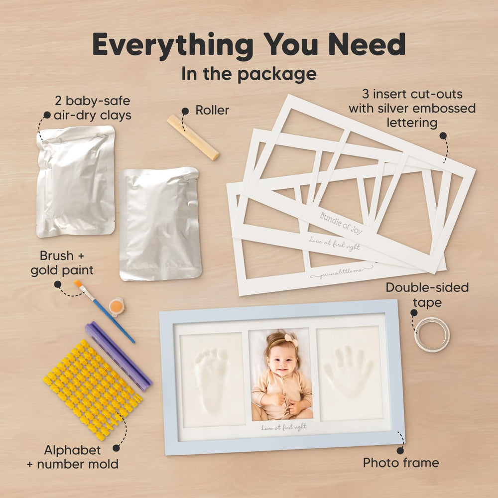 KeaBabies clay handprint materials provide safe, lasting baby prints.