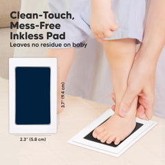 KeaBabies clean touch ink pad close-up showing zero ink contact