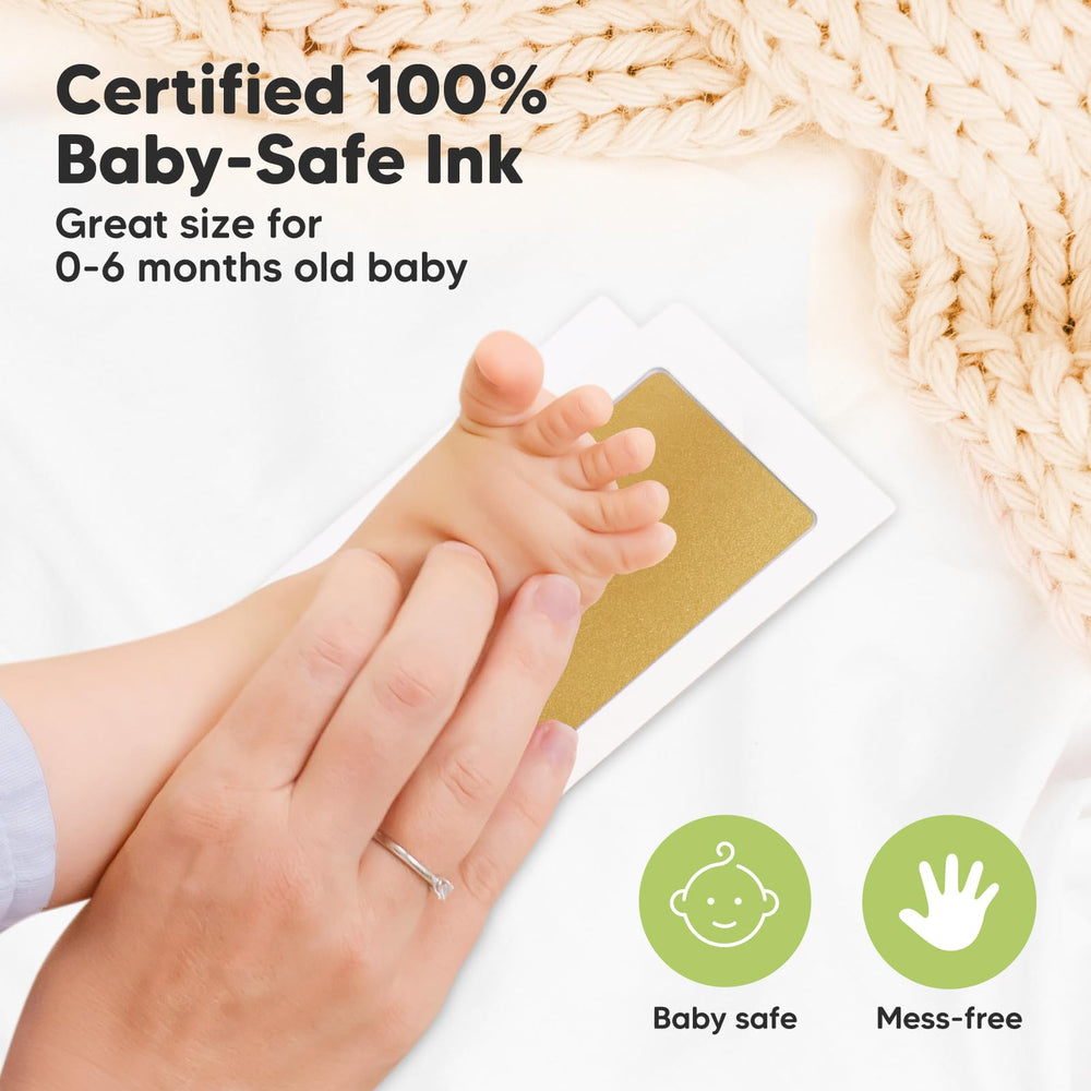 KeaBabies clean touch ink pad prevents ink contact for stress-free imprinting.