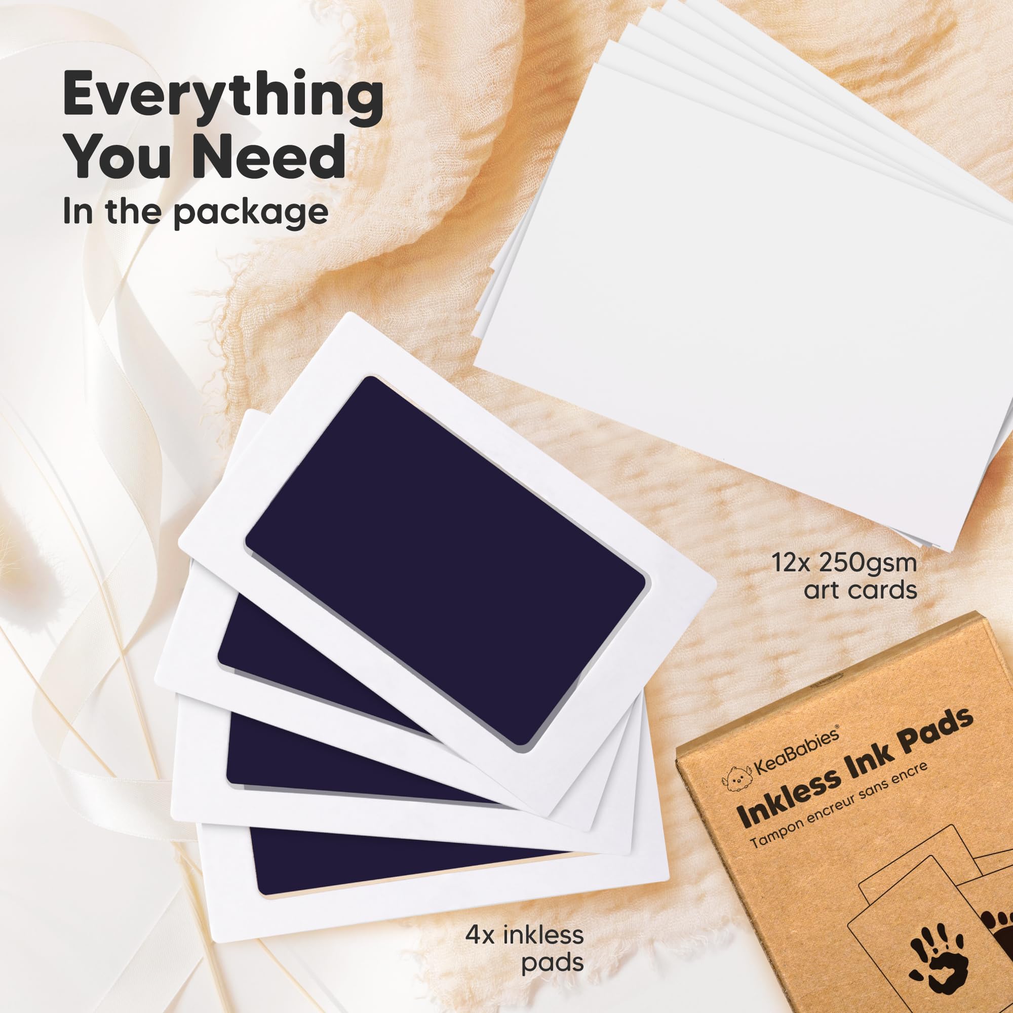 KeaBabies clean touch ink pad preserves prints without ink on skin.