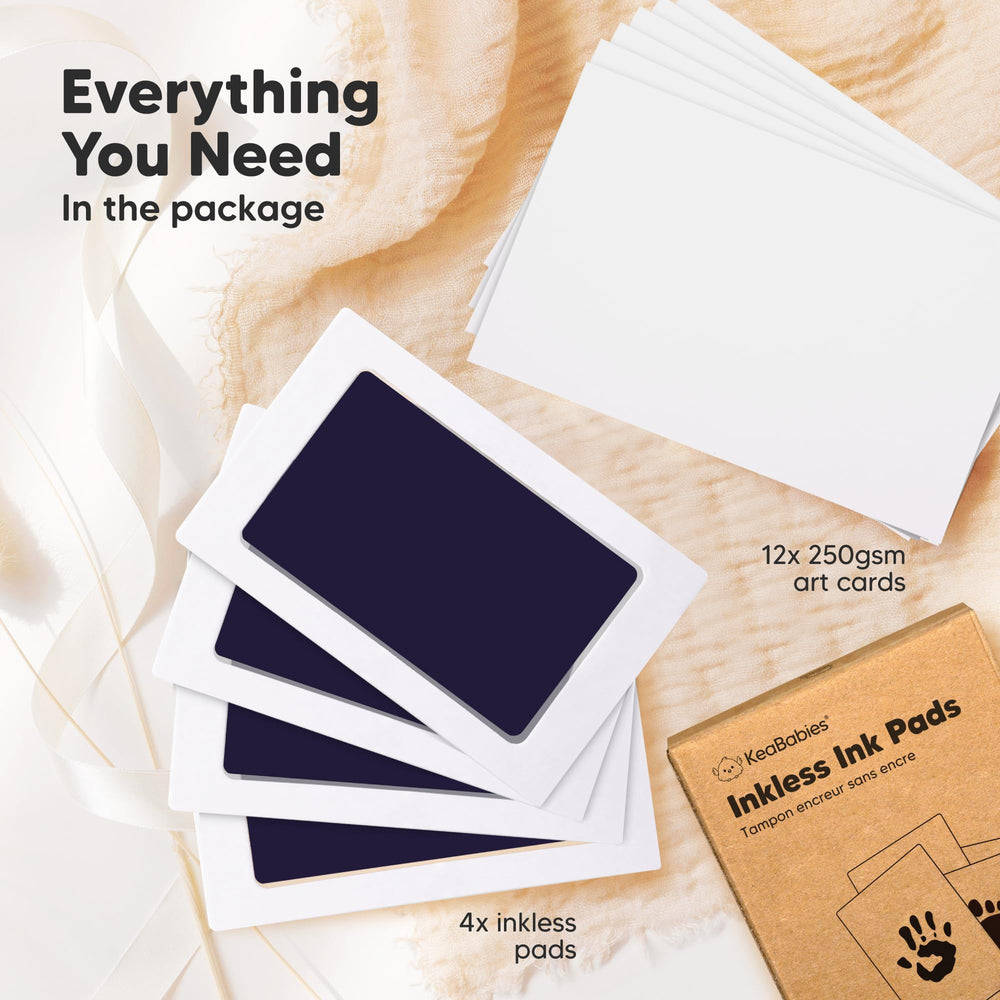 KeaBabies clean touch ink pad preserves prints without ink on skin.