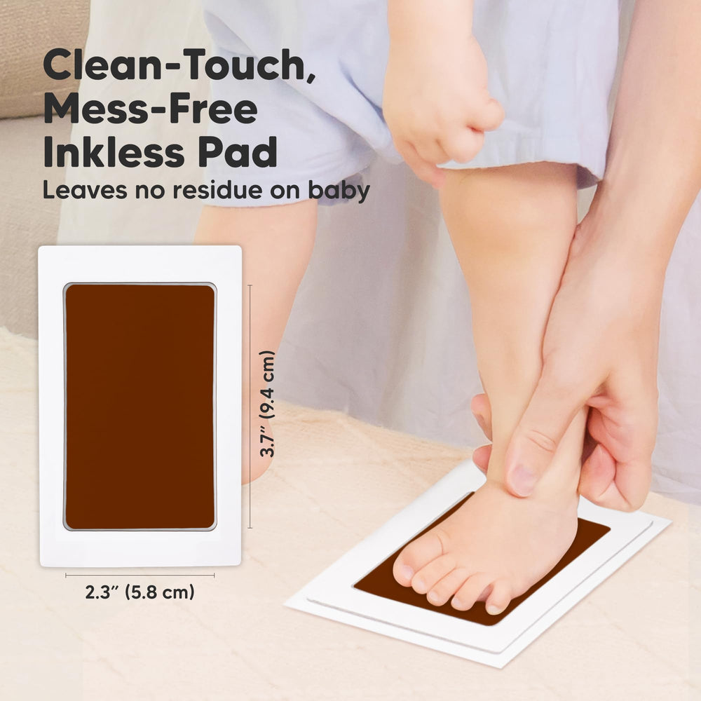 KeaBabies clean touch ink pad enables mess-free imprinting of baby hands.