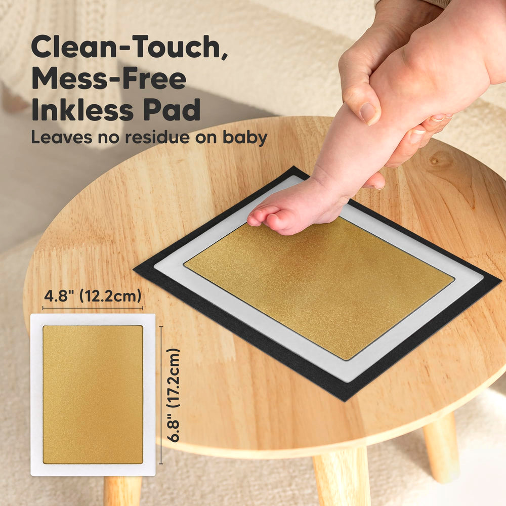 KeaBabies clean touch ink pad demonstrating mess-free imprint capability.