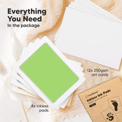 KeaBabies clean touch pad close-up illustrating safe imprint method