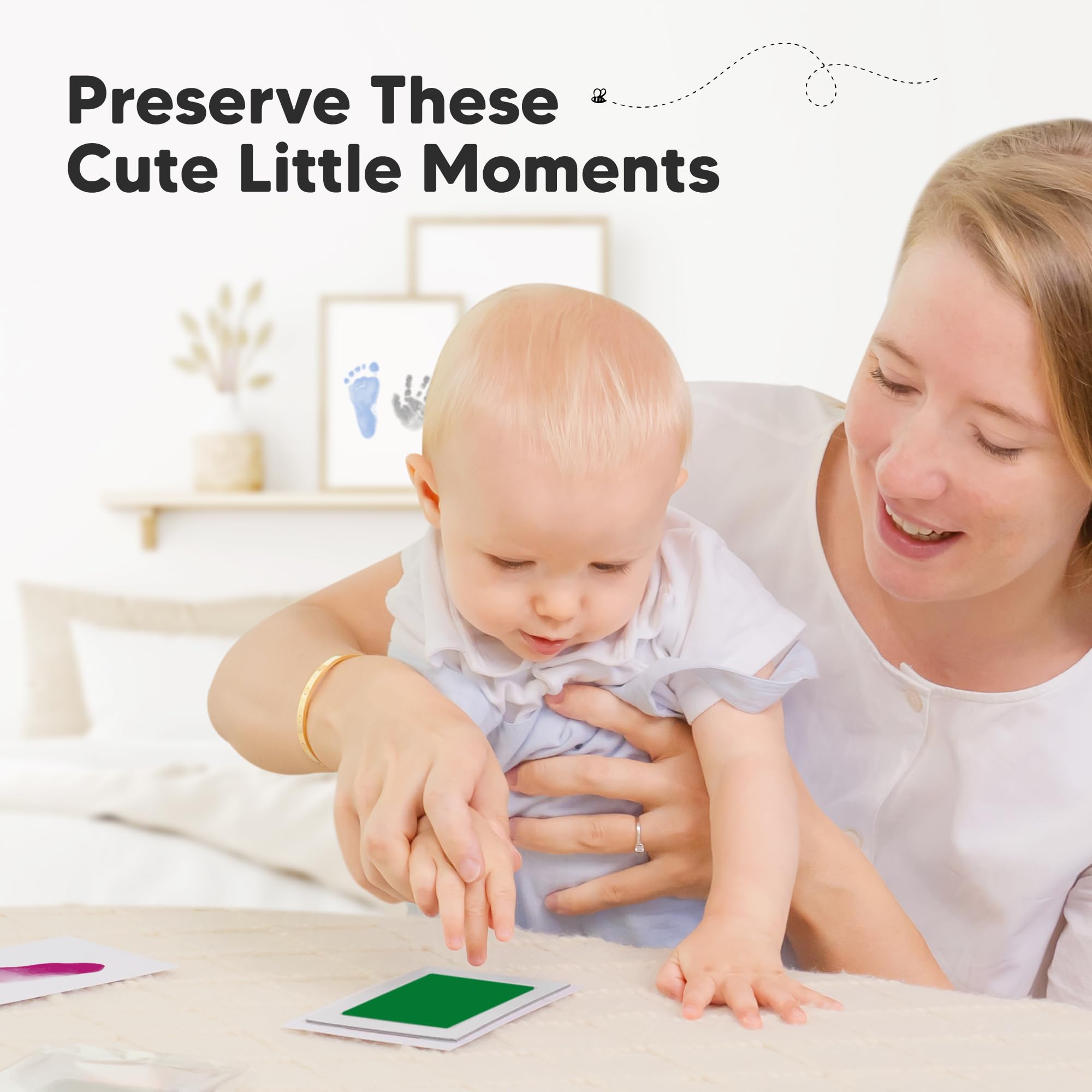 KeaBabies compact ink pad measures 3.2 by 5 inches for easy use.