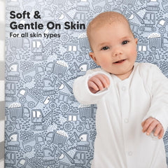 KeaBabies concealed elastic SnugFit Band keeps sheets in place.