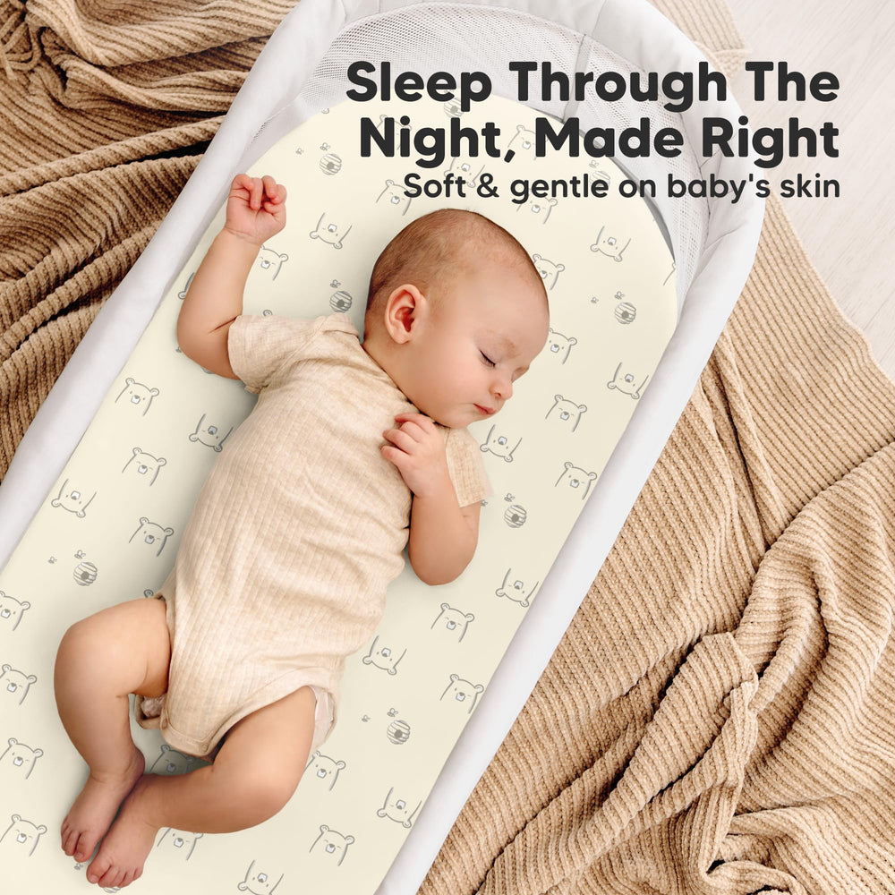 KeaBabies 100% cotton jersey surface feels breathable and soft.
