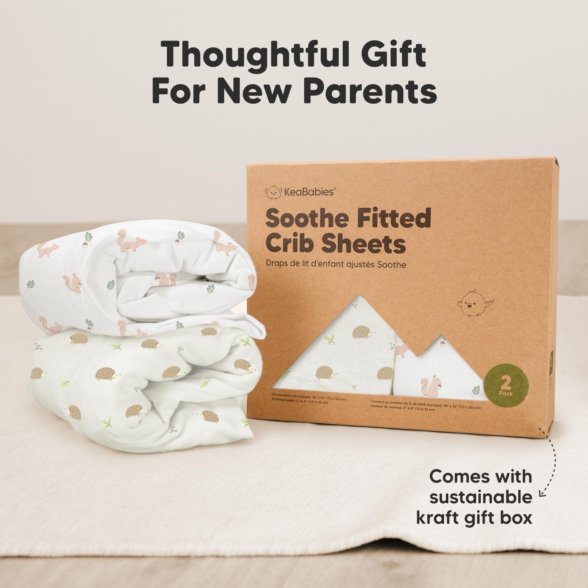 KeaBabies versatile sheet suitable for crib and toddler bed transitions.